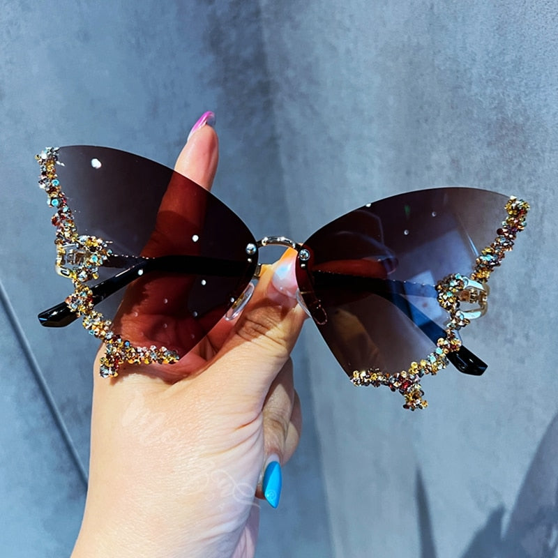 butterfly goggles Diamond Butterfly Sunglasses – C Elmer Go Store
