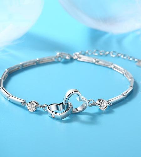 Double Heart Bracelet