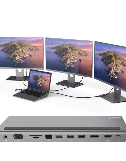 Load image into Gallery viewer, LapStation™ Pro- 11 in 1 Laptop Docking Station
