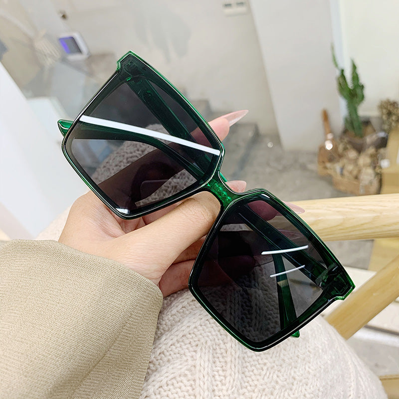 Black/Clear Hipster Acetate Square Tinted Sunglasses with Black/Clear Hipster Acetate Square Tinted Sunglasses with